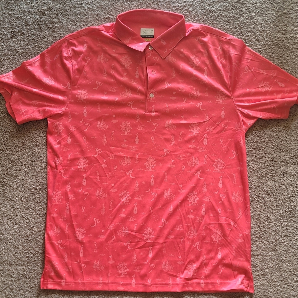 3/$30 Greg Norman Collection Vibrant Pink Polo Shirt